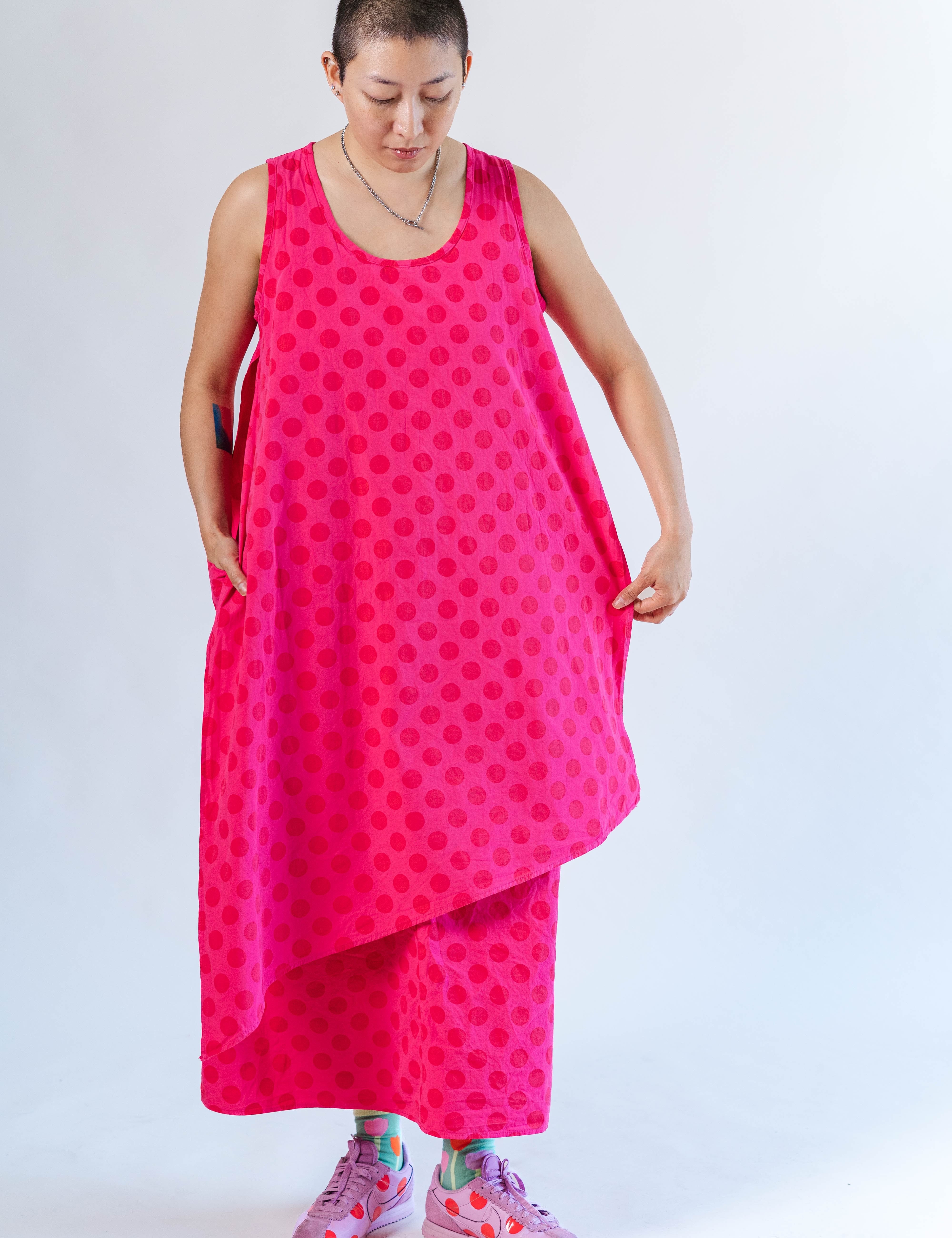 SOUR CHERRY DOT LAYER DRESS