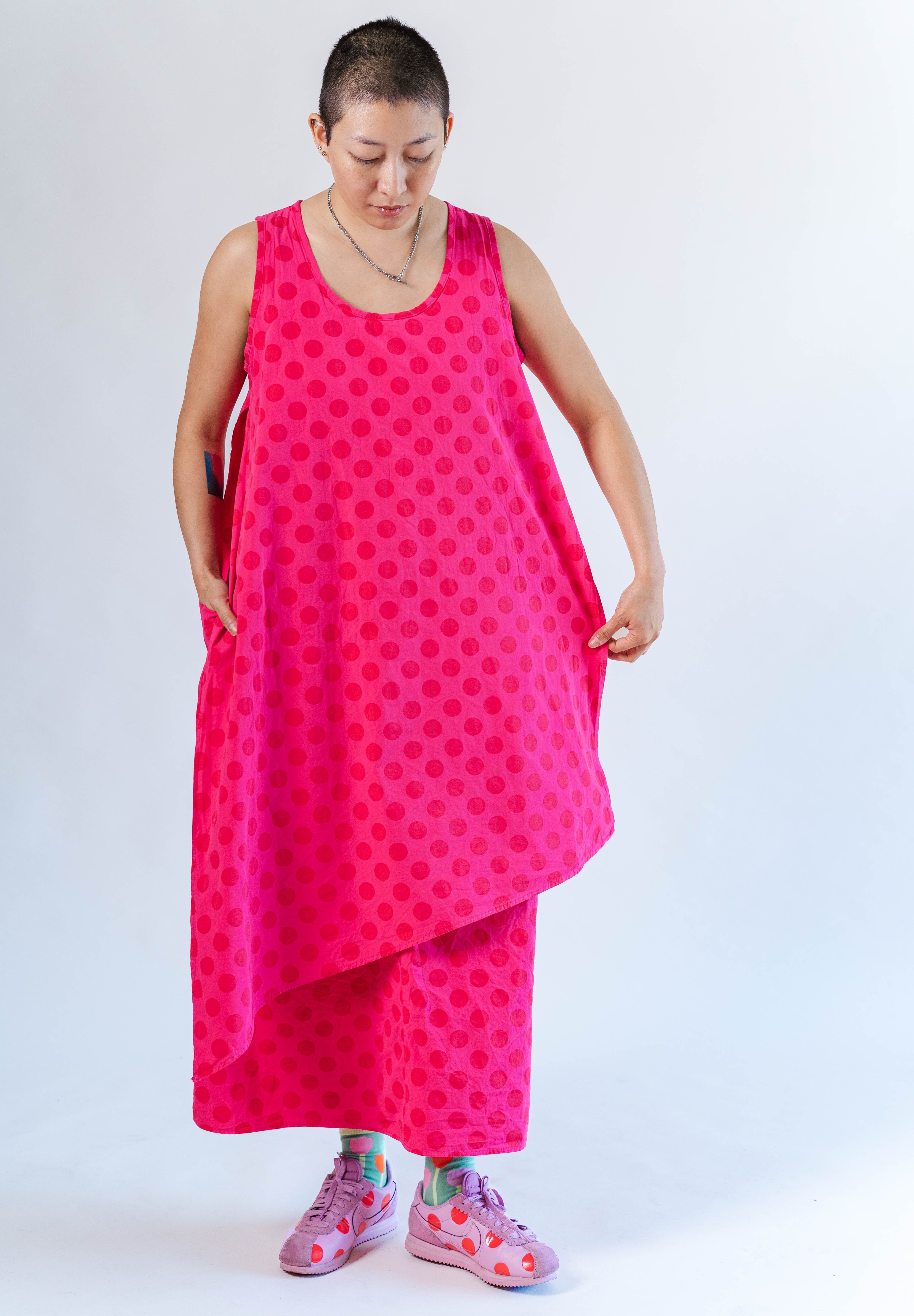 SOUR CHERRY DOT LAYER DRESS