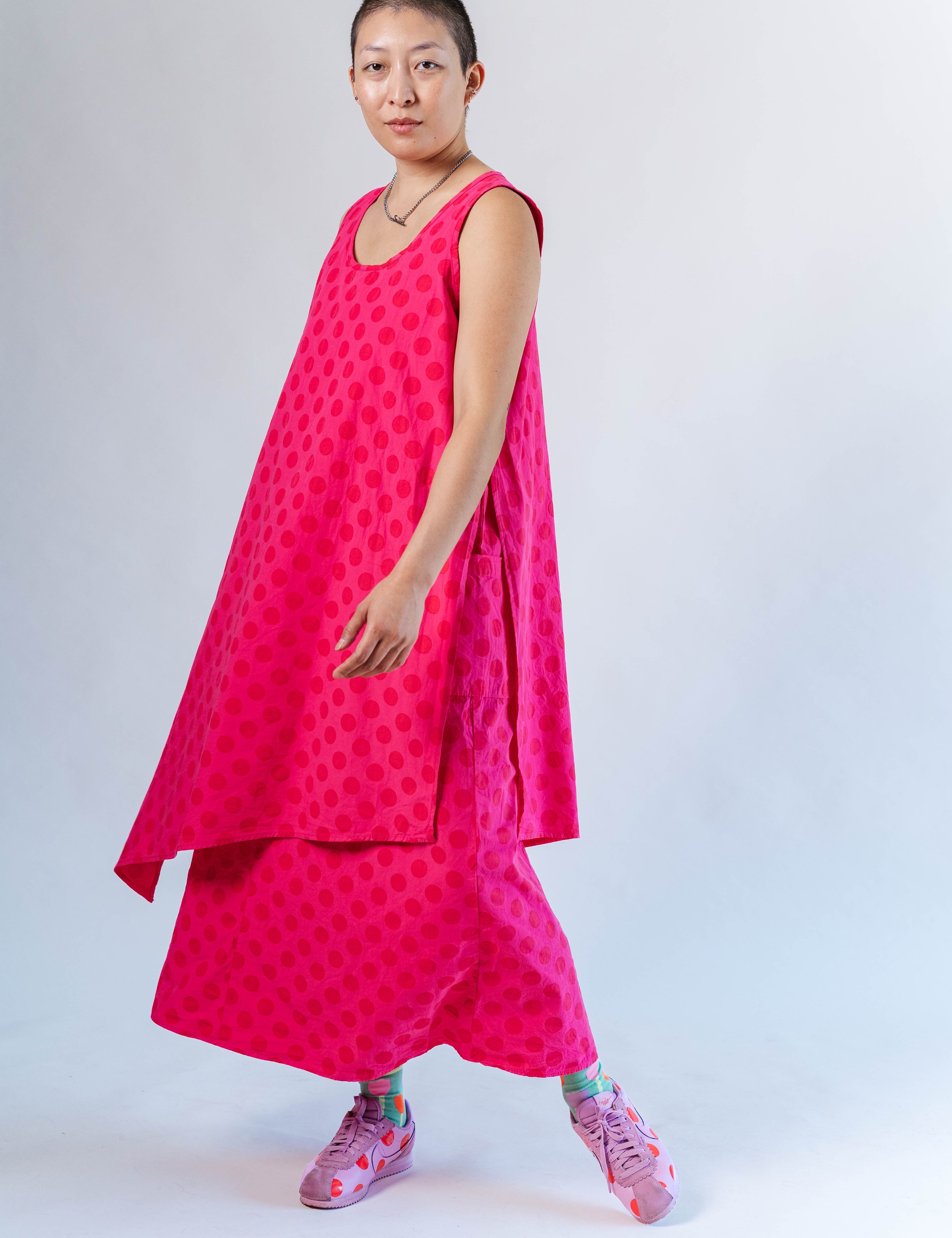 SOUR CHERRY DOT LAYER DRESS