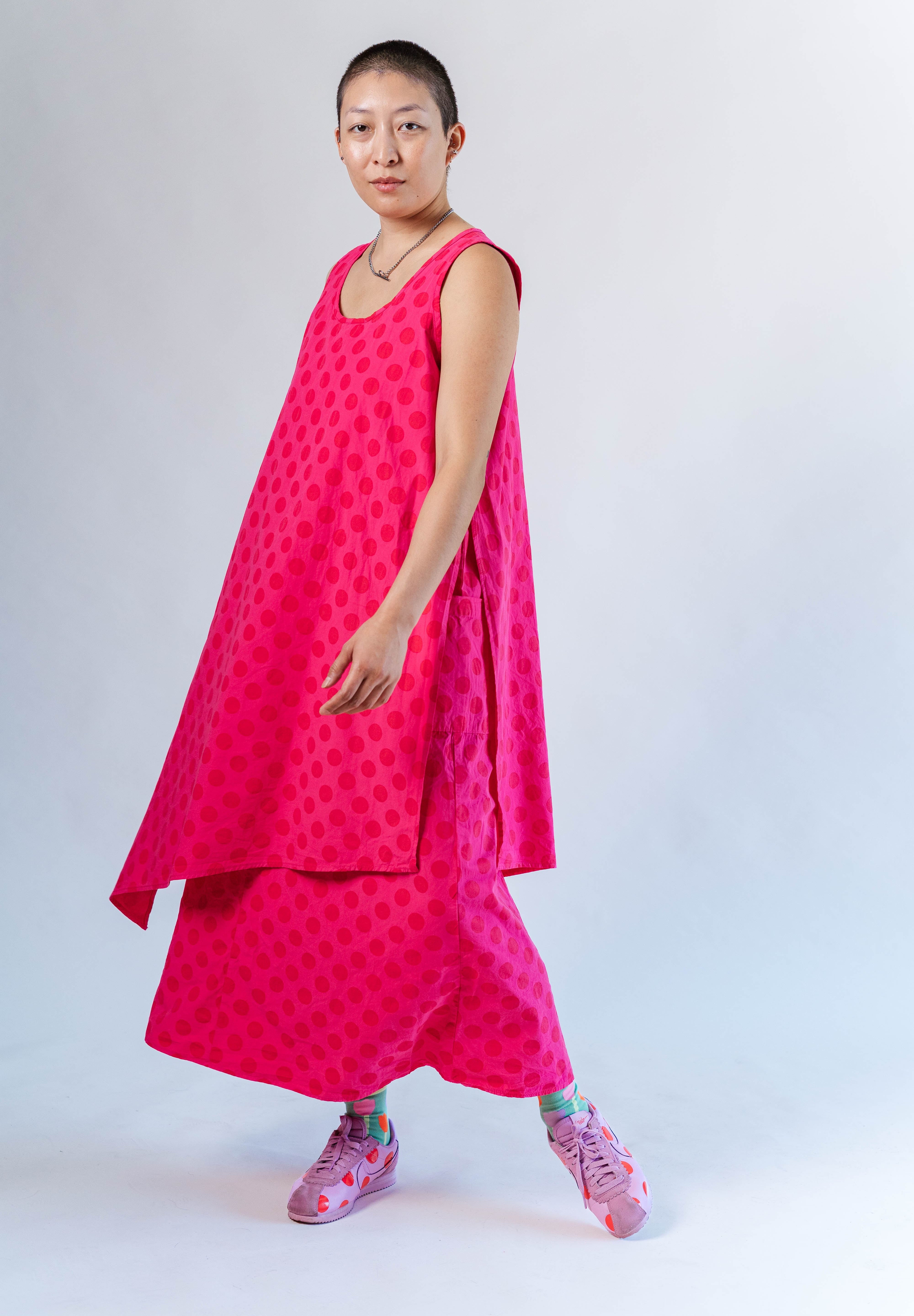 SOUR CHERRY DOT LAYER DRESS