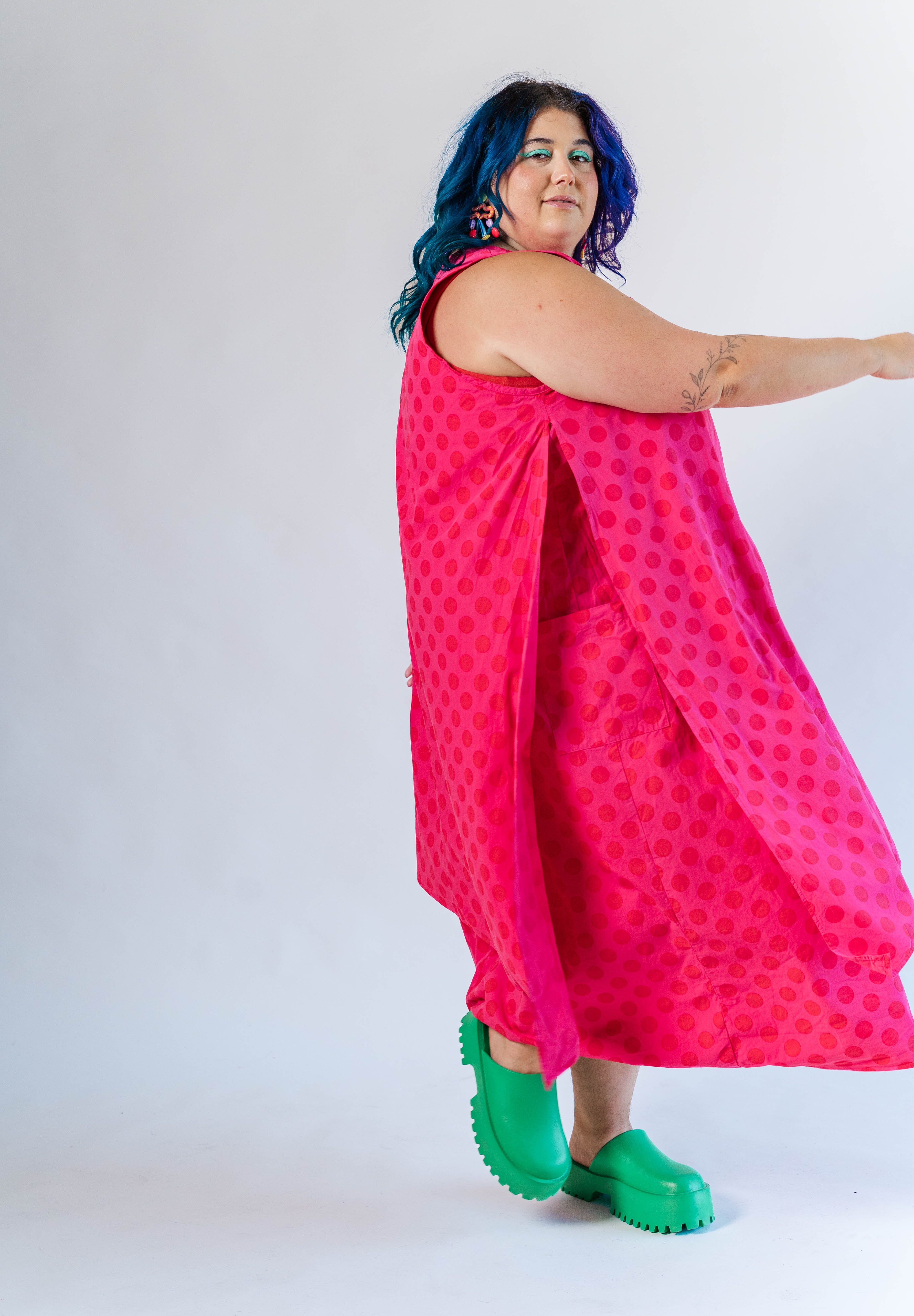 SOUR CHERRY DOT LAYER DRESS