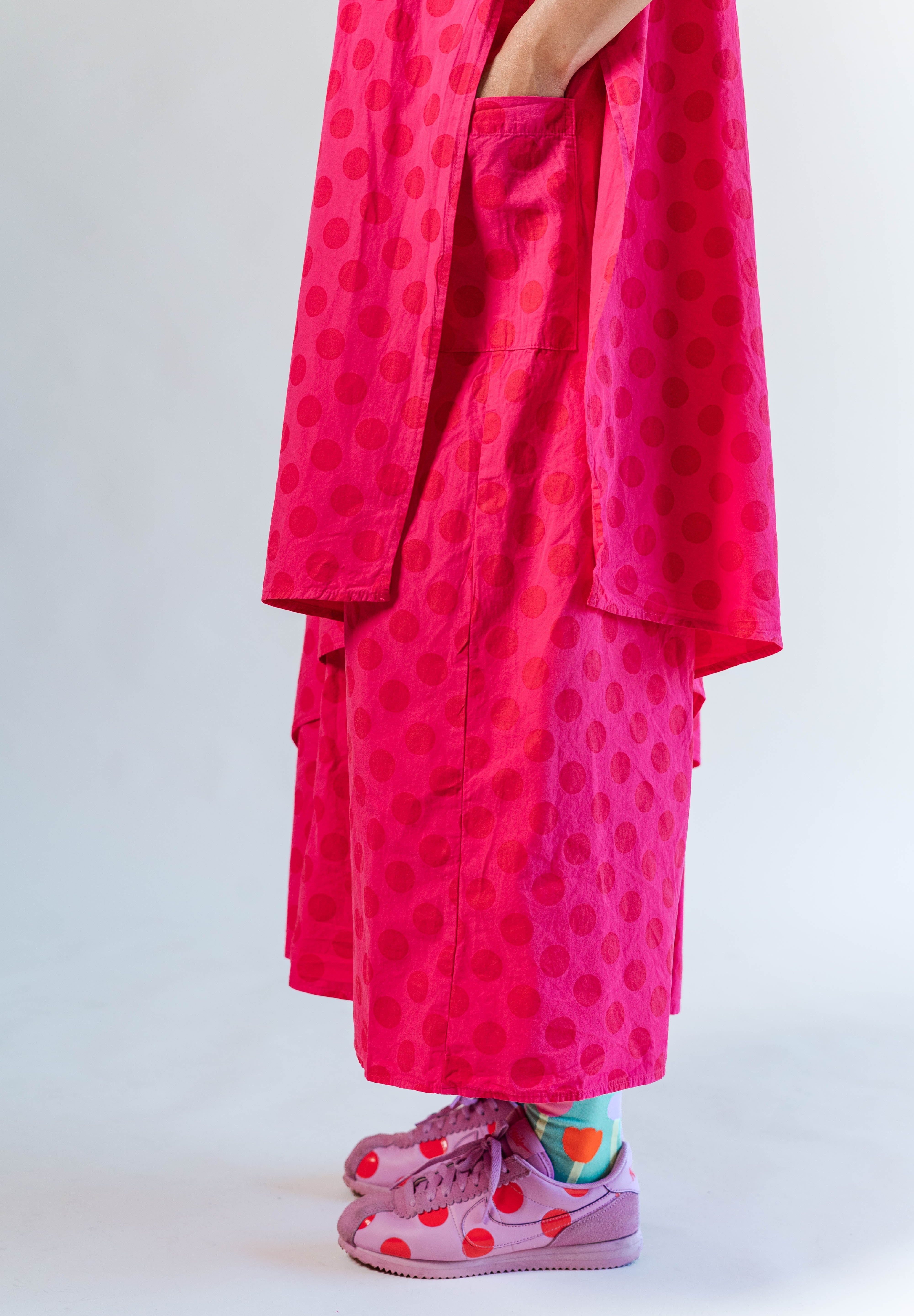 SOUR CHERRY DOT LAYER DRESS
