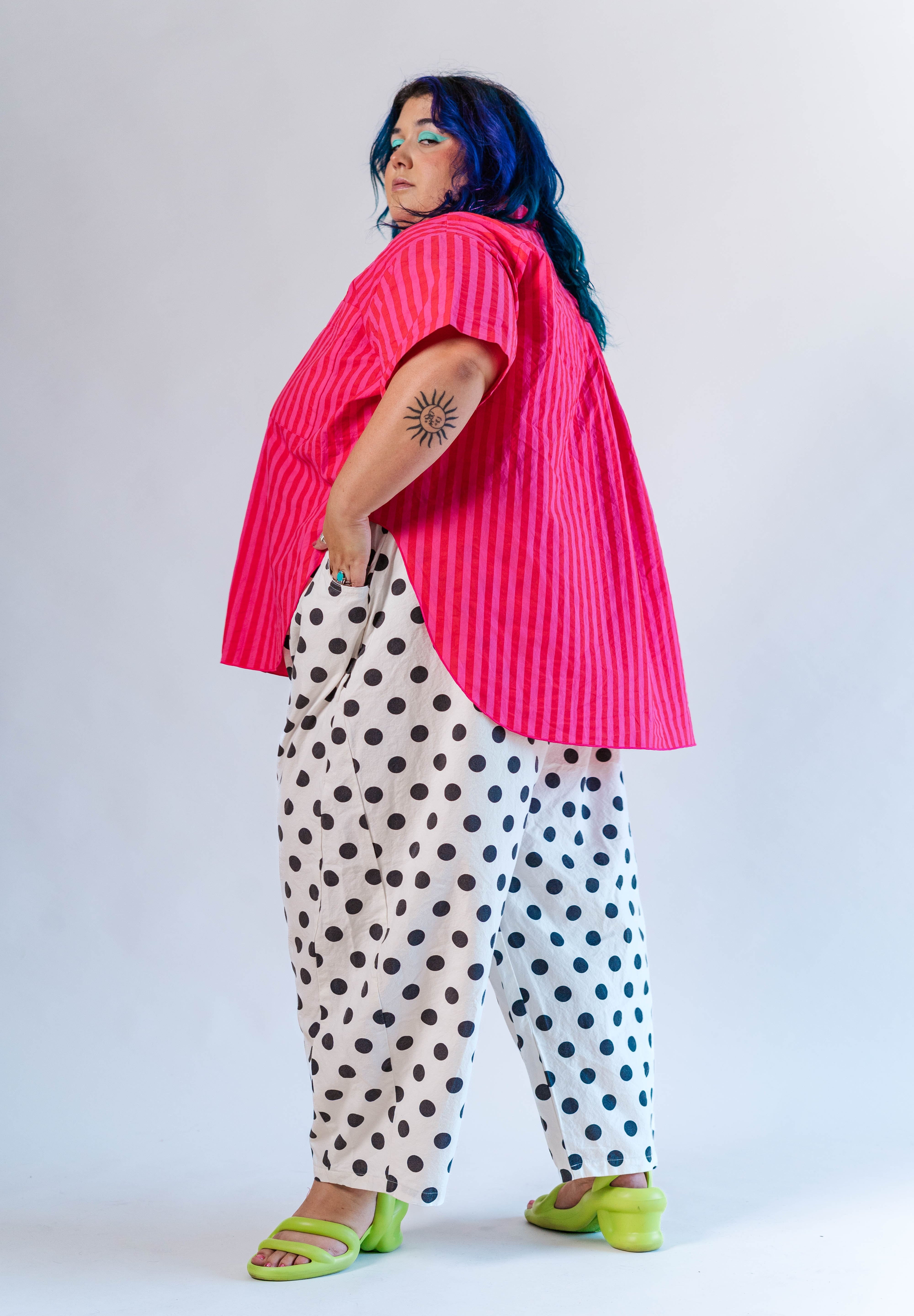 SOUR CHERRY STRIPED TULIP TOP