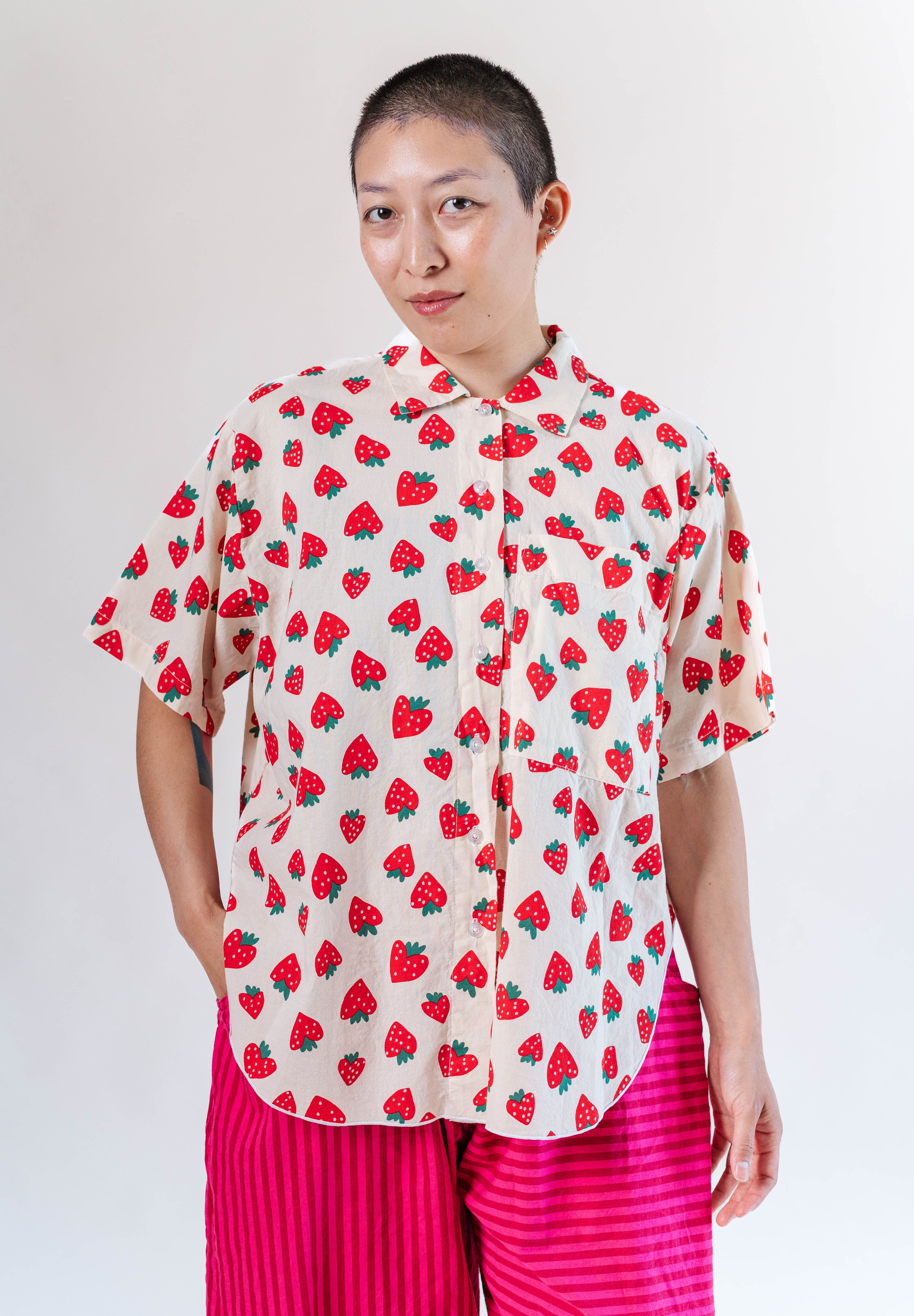 STRAWBERRY TULIP TOP