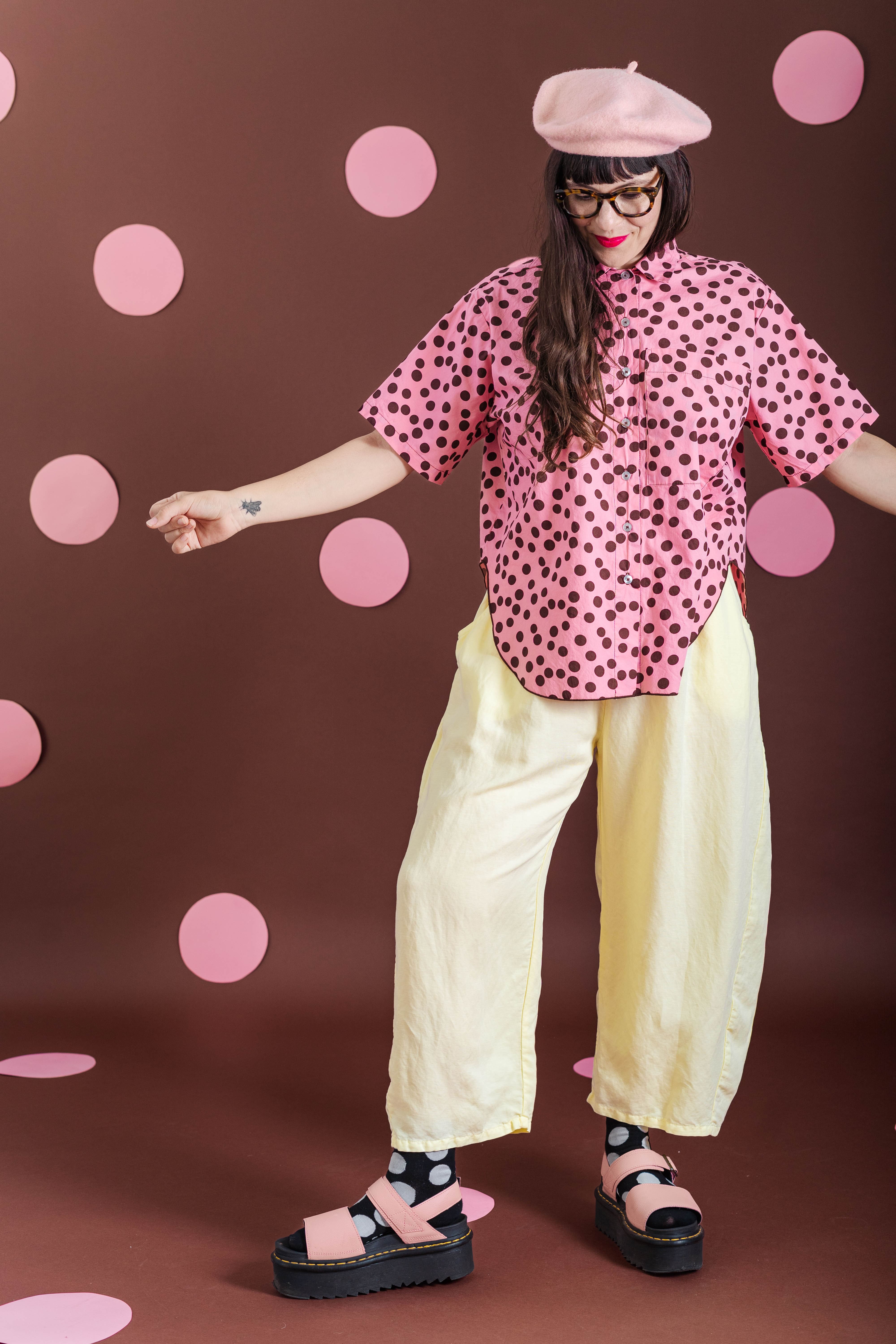 CHOCOLATE COVERED STRAWBERRY TULIP TOP – Nettle Studios