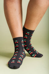 BLACK CHERRY SOCKS