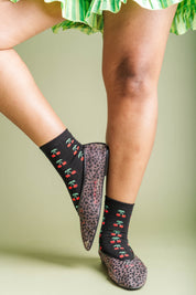 BLACK CHERRY SOCKS