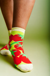 BUTTER TOMATO JUMBLE SOCKS