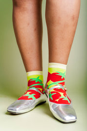 BUTTER TOMATO JUMBLE SOCKS