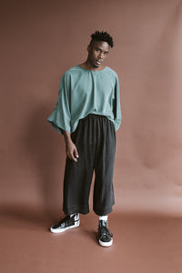 Easy Pant in Black Linen