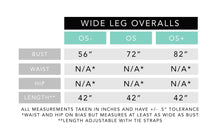 Wide Leg Overalls in Denim