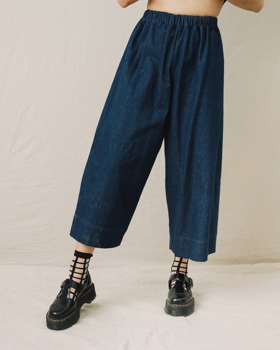 Mid Easy Pant in Denim