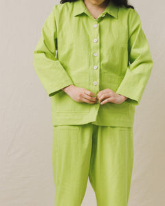 Chore Jacket in Lime Twill