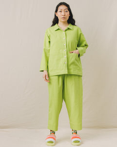 Chore Jacket in Lime Twill