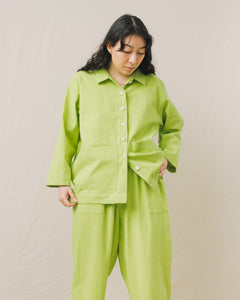 Chore Jacket in Lime Twill