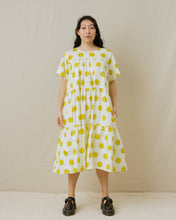 Tiered Dress in Smiley Cotton
