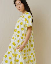 Tiered Dress in Smiley Cotton