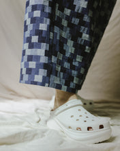 Mid Easy Pant in Patchwork Denim