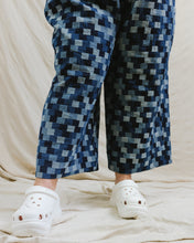 Mid Easy Pant in Patchwork Denim