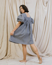 Puff Dress in Gingham Cotton
