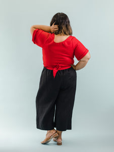 Easy Pant in Black Linen (RTS)