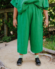 Mid Easy Pant in Kelly Green Linen